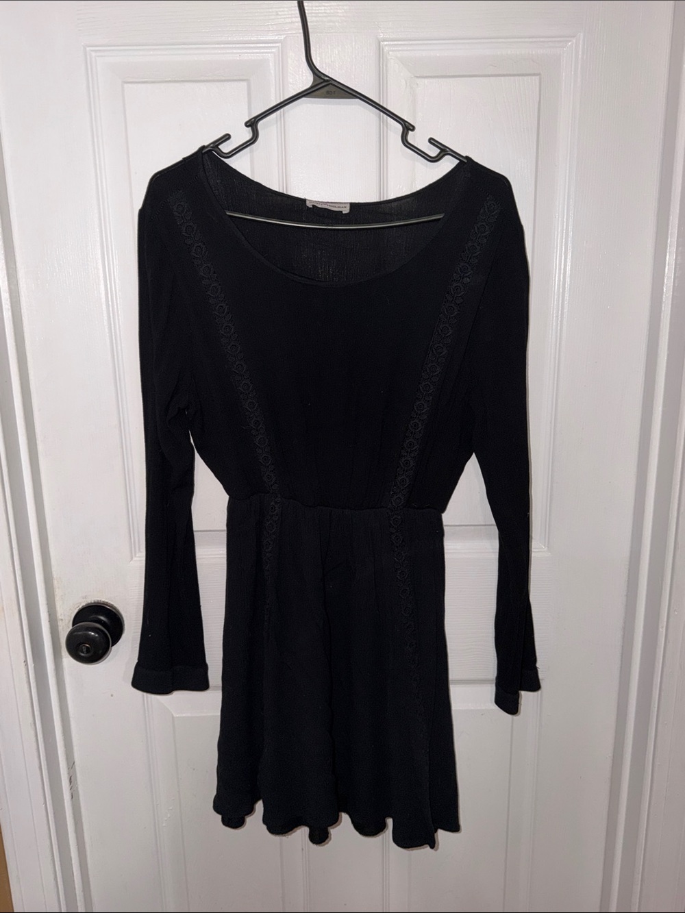 Dainty Hooligan Black Long-Sleeve Women’s Skater Dress